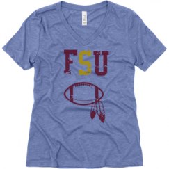 Ladies Relaxed Fit Super Soft Triblend V-Neck Tee