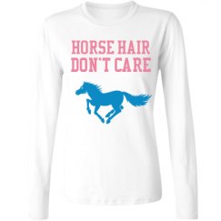 Ladies Relaxed Fit Basic Long Sleeve Tee