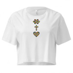 Ladies Festival Cali Crop Top Tee