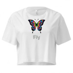 Ladies Festival Cali Crop Top Tee