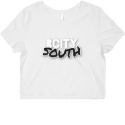 Ladies Slim Fit Crop Top Tee