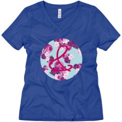 Ladies Relaxed Fit V-Neck Tee