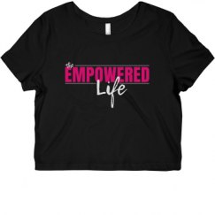 Ladies Slim Fit Crop Top Tee