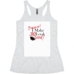 Ladies Slim Fit Super Soft Racerback Triblend Tank