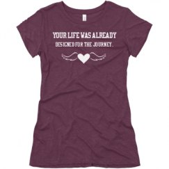 Ladies Slim Fit Super Soft Triblend Tee