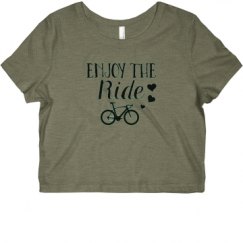 Ladies Slim Fit Crop Top Tee