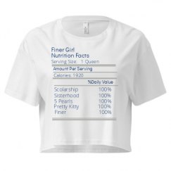 Ladies Festival Cali Crop Top Tee