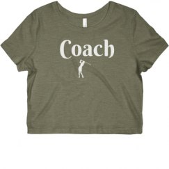 Ladies Slim Fit Crop Top Tee