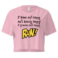 Ladies Festival Cali Crop Top Tee