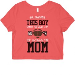 Ladies Slim Fit Crop Top Tee