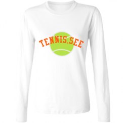 Ladies Relaxed Fit Basic Long Sleeve Tee