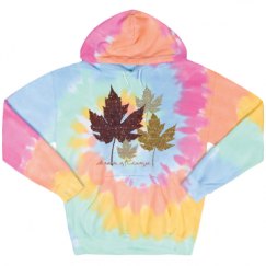 Unisex Tie-Dye Fleece Hoodie