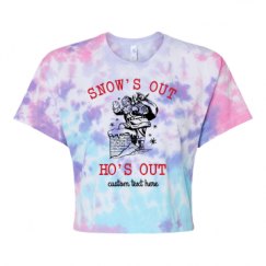 Women's Tie Dye Crop Top Tee