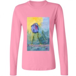 Ladies Relaxed Fit Basic Long Sleeve Tee