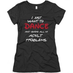 Ladies Slim Fit Super Soft Triblend Tee