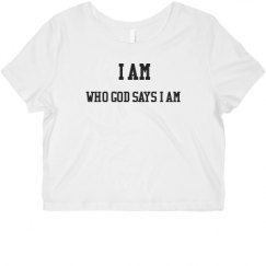 Ladies Slim Fit Crop Top Tee