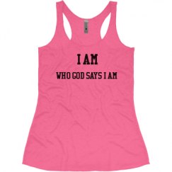 Ladies Slim Fit Super Soft Racerback Triblend Tank