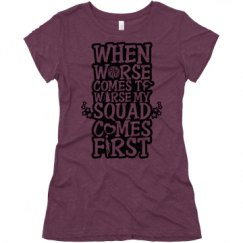 Ladies Slim Fit Super Soft Triblend Tee