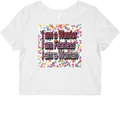 Ladies Slim Fit Crop Top Tee