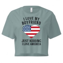 Ladies Festival Cali Crop Top Tee