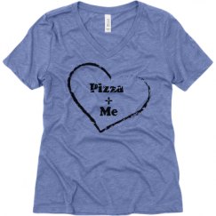 Ladies Relaxed Fit Super Soft Triblend V-Neck Tee