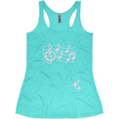 Notes Stars tank top