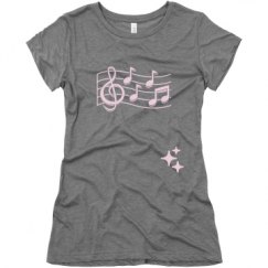 Ladies Slim Fit Super Soft Triblend Tee