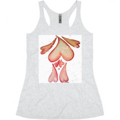 Ladies Slim Fit Super Soft Racerback Triblend Tank