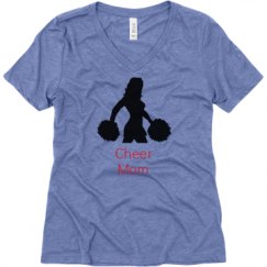 Ladies Relaxed Fit Super Soft Triblend V-Neck Tee