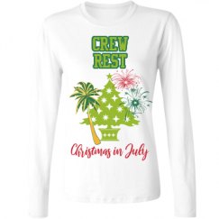 Ladies Relaxed Fit Basic Long Sleeve Tee