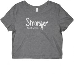 Ladies Slim Fit Crop Top Tee