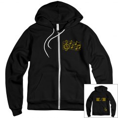 Music notes hoodie 1