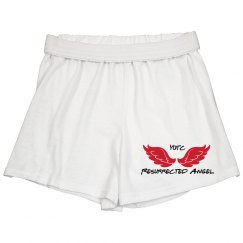 Junior ladies white Resurrected Angel Shorts