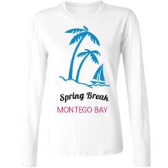 Ladies Relaxed Fit Basic Long Sleeve Tee