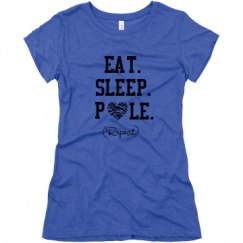 Ladies Slim Fit Super Soft Triblend Tee