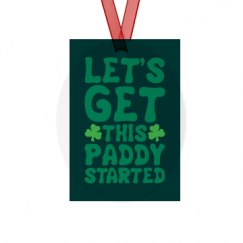 Metal Oval Christmas Ornament