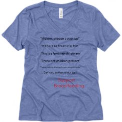 Ladies Relaxed Fit Super Soft Triblend V-Neck Tee