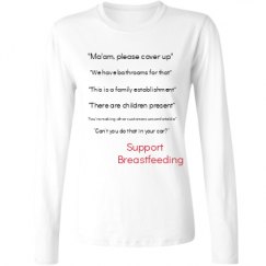 Ladies Relaxed Fit Basic Long Sleeve Tee