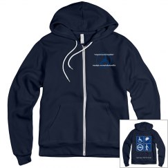 Atypical Poliomyelitis Navy Unisex Hoody