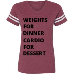 Ladies Relaxed Fit Vintage Sports Tee