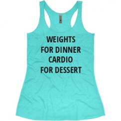 Ladies Slim Fit Super Soft Racerback Triblend Tank