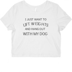 Ladies Slim Fit Crop Top Tee