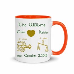 11oz Ceramic Mug with Color Inside