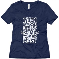 Ladies Relaxed Fit V-Neck Tee