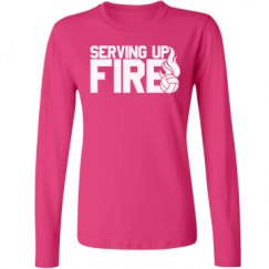 Ladies Relaxed Fit Basic Long Sleeve Tee