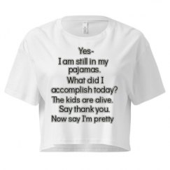 Ladies Festival Cali Crop Top Tee