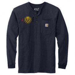 Unisex Carhartt Long Sleeve Henley Tee