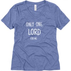 Ladies Relaxed Fit Super Soft Triblend V-Neck Tee