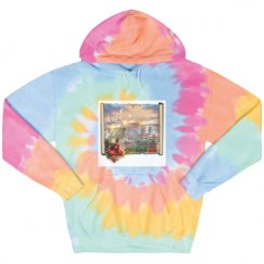 Unisex Tie-Dye Fleece Hoodie