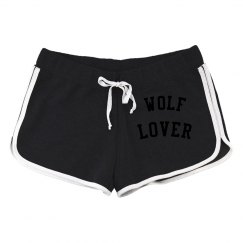 Wolf Lover Ladies Running Shorts